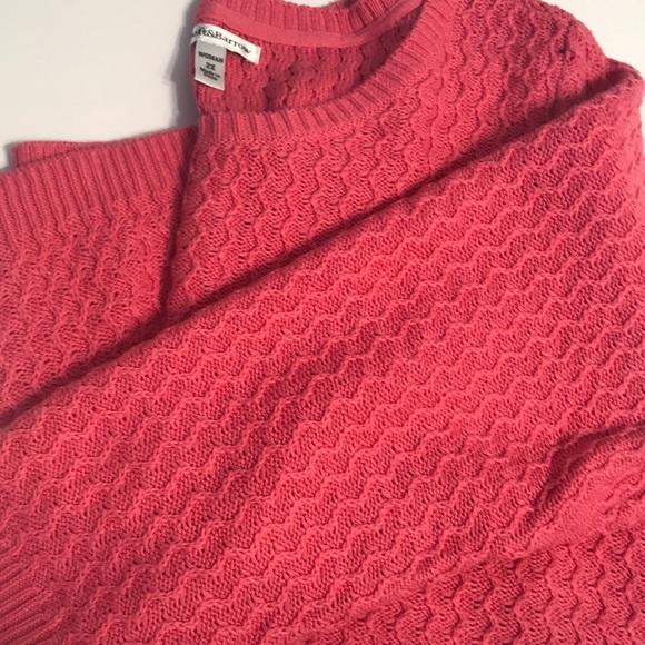 {Croft & Barrow} Scoop Neck Pink Knit Sweater - Picture 4 of 8